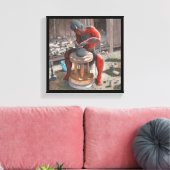 Ogre met behulp van Potter Wheel Fantasy Art Canva Canvas Afdruk (Insitu (Woonkamer))