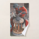 Ogre Met behulp van Pottery Wheel Fantasy Art Badh Bad Handdoek (Handdoek)