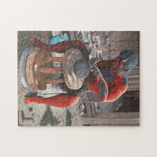 Ogre Met behulp van Pottery Wheel Medium Jigsaw Pu Legpuzzel (Horizontaal)