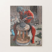Ogre Met behulp van Pottery Wheel Medium Jigsaw Pu Legpuzzel (Verticaal)