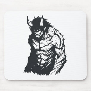 Ogre Oni Yokai Japanese Outline Sticker Muismat
