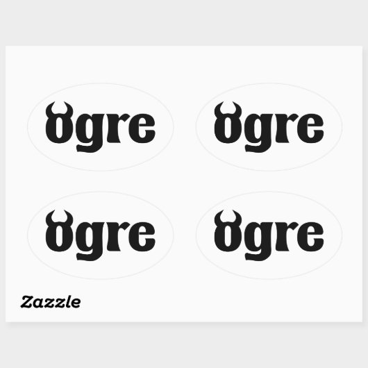 Ogre Ovale Sticker (Vel)