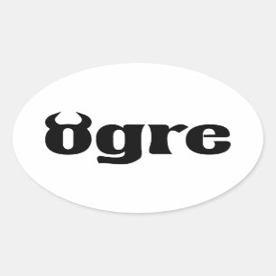 Ogre Ovale Sticker