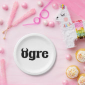 Ogre Papieren Bordje (Feest)