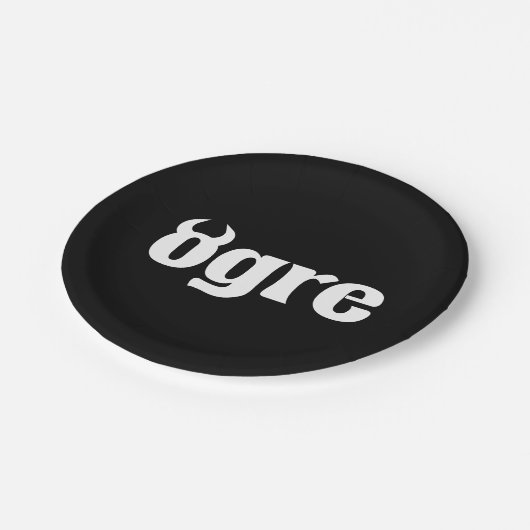 Ogre Papieren Bordje (Gekanteld)