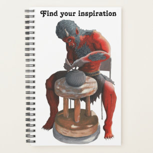Ogre Potter met behulp van Pottery Wheel Fantasy P Planner