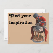 Ogre Spinning Pottery Wheel Fantasy Art Briefkaart (Voorkant / Achterkant)