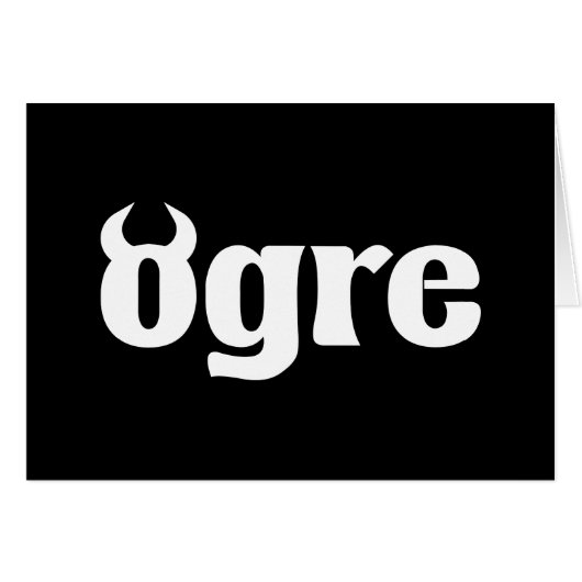 Ogre-Wenskaart (Voorkant Horizontaal)