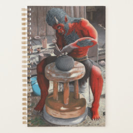 Ogre Werkende Japanse Pottery Fantasy Art Planner