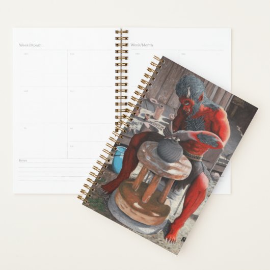 Ogre Werkende Japanse Pottery Fantasy Art Planner (Display)