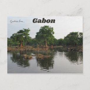 Oguemoué-meer in Gabon Briefkaart
