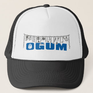 Ogum vrachtwagenhoed, zwart-wit trucker pet