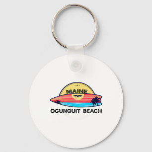 Ogunquit Beach Maine Surfplank Strand Surfen Sleutelhanger