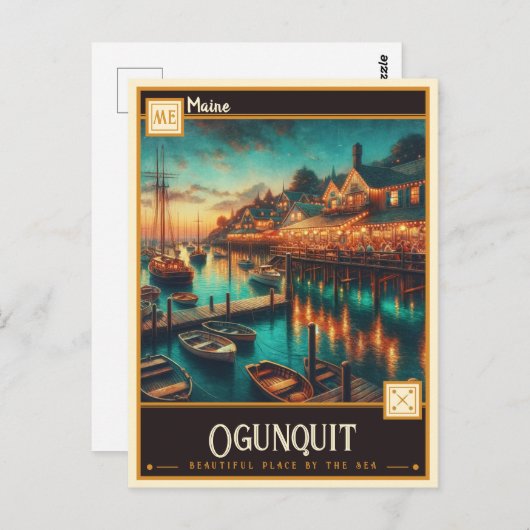 Ogunquit, Maine | Briefkaart (Voorkant / Achterkant)
