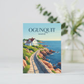 Ogunquit Maine Briefkaart (Staand voorkant)