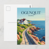 Ogunquit Maine Briefkaart (Voorkant / Achterkant)