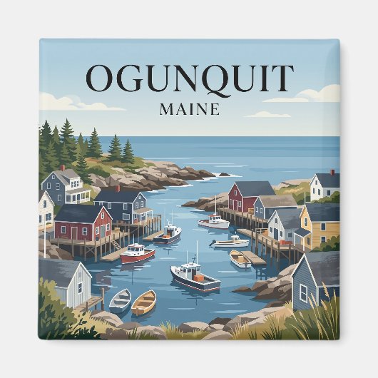 Ogunquit, Maine Magneet (Voorkant)