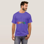 Ogunquit Pride Regenboogprint Oversized T-shirt (Voorkant volledig)
