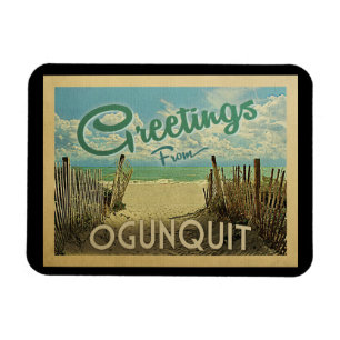 Ogunstop Beach Vintage Travel Magneet