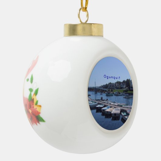 Ogunstop, Maine Keramische Bal Ornament (Links)