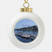 Ogunstop, Maine Keramische Bal Ornament (Voorkant)