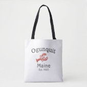 Ogunstoppen Maine Lobster Canvas tas, Red Tote Bag (Voorkant)