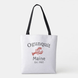 Ogunstoppen Maine Lobster Canvas tas, Red Tote Bag
