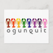 Ogunstoppen Maine Rainbow Lobsters Briefkaart (Voorkant)