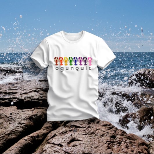 Ogunstoppen Maine Rainbow Lobsters T-shirt