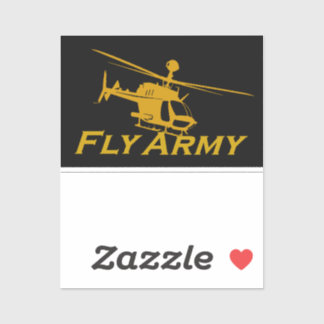 OH58 Kiowa Warrior Fly Army Sticker