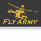 OH58 Kiowa Warrior Fly Army Sticker (Voorkant)