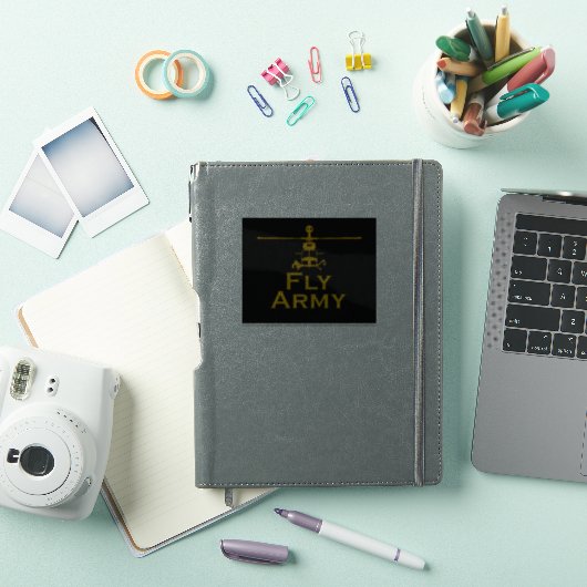 OH58D Frontal Uitzicht Fly Army Sticker (iPad Cover)