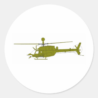 OH-58D observatiehelikopter Ronde Sticker
