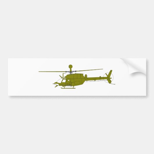 OH-58D-waarneming helikopter Bumpersticker (Voorkant)