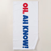 OH, AH WEET HET! Strandlaken (Voorkant)