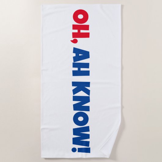 OH, AH WEET HET! Strandlaken (Voorkant)