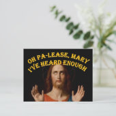 Oh alsjeblieft Mary, ik heb genoeg gehoord Briefkaart (Staand voorkant)