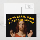 Oh alsjeblieft Mary, ik heb genoeg gehoord Briefkaart (Voorkant / Achterkant)