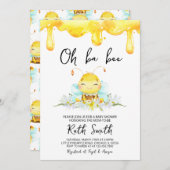 Oh BaBee Baby shower Kaart (Voorkant / Achterkant)