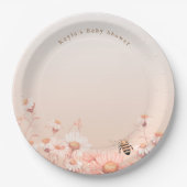 Oh Babee Babyshower Papieren Borden Bordje (Voorkant)