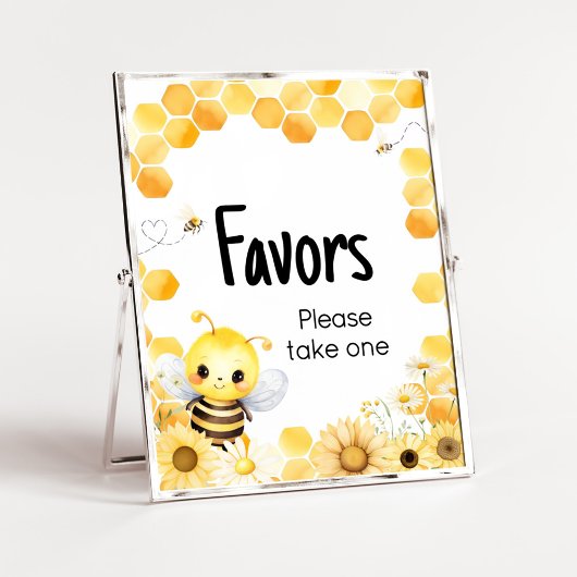 Oh Babee Bee Baby shower Favors Poster