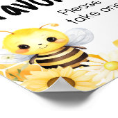 Oh Babee Bee Baby shower Favors Poster (Hoek)