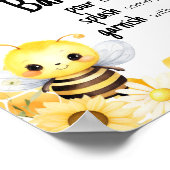 Oh Babee Bee Baby shower Mom Osa Bar Poster (Hoek)