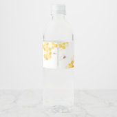 Oh Babee Bee Baby shower Waterfles Etiket (Achterkant)