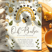 Oh Babee Bee Honeycomb Bumblebee Baby shower Kaart