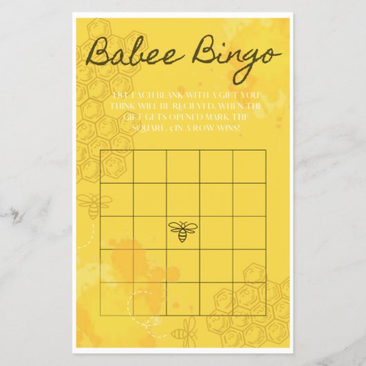 Oh Babee Bingo Flyer (Voorkant)