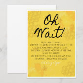 Oh Babee Book Guest Table Kaart (Voorkant / Achterkant)