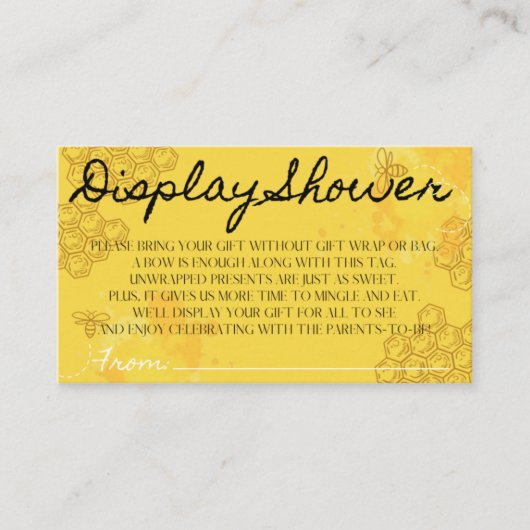 Oh Babee Display Shower Enclosure Kaart (Voorkant)