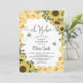 Oh BaBee Genderneutraal Baby shower Kaart (Staand voorkant)