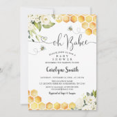 Oh BaBee Geslachtsonzijdige baby shower uitnodigin Kaart (Voorkant)